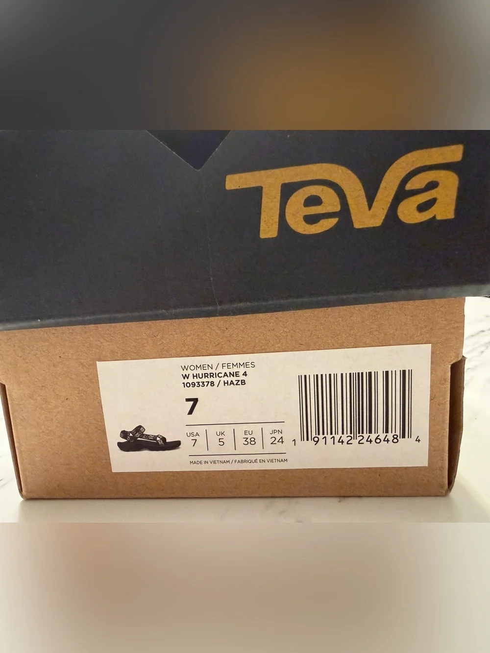 Teva Hazel/Black Hurricane 4 Sport Sandals Women's US Size 7